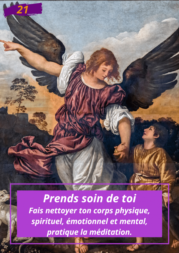 Oracle Le messager spirituel : Carte N°21: Prend soin de toi