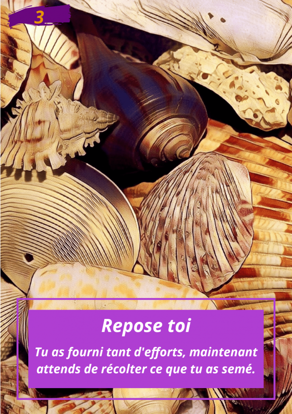 Oracle Le messager spirituel : Carte N°3 : Repose toi