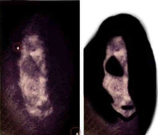 Apparition d’une forme surnaturelle surnommée “le bouc diabolique”, capturée à l’intérieur de The Cage, la maison la plus hantée d’Angleterre située à St Osyth dans l’Essex.