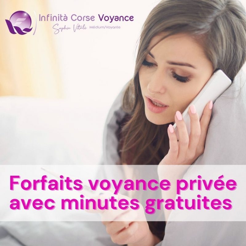 Forfaits voyance privée par téléphone à partir de 1.50 € la minute avec de véritables professionnels des arts divinatoires qualifiés sélectionnés par la célèbre parapsychologue et médium Sophie Vitali