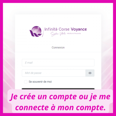 Compte client Infinità Corse Voyance