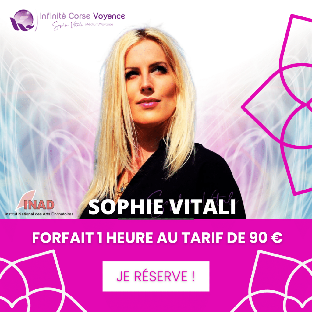 Voyance privée de qualité d'1 heure avec la célèbre médium et voyante corse Sophie Vitali