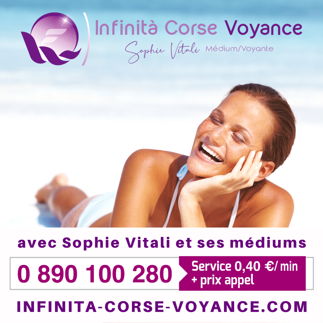 Sophie Vitali médium reconnue proposant une voyance audiotel fiable et sans complaisance à 0,40 euro la minute