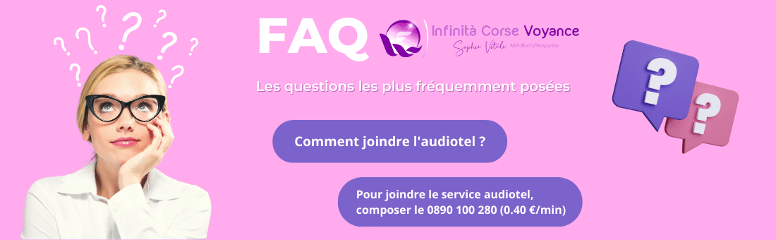 Bienvenue dans la foire aux questions concernant le service de voyance par audiotel ou sans CB. Cette rubrique sera mise à jour au fil du temps et de vos questions. N'hésitez pas à commenter ou bien à envoyer un mail au service client si votre question ne se trouve pas dans cette liste.