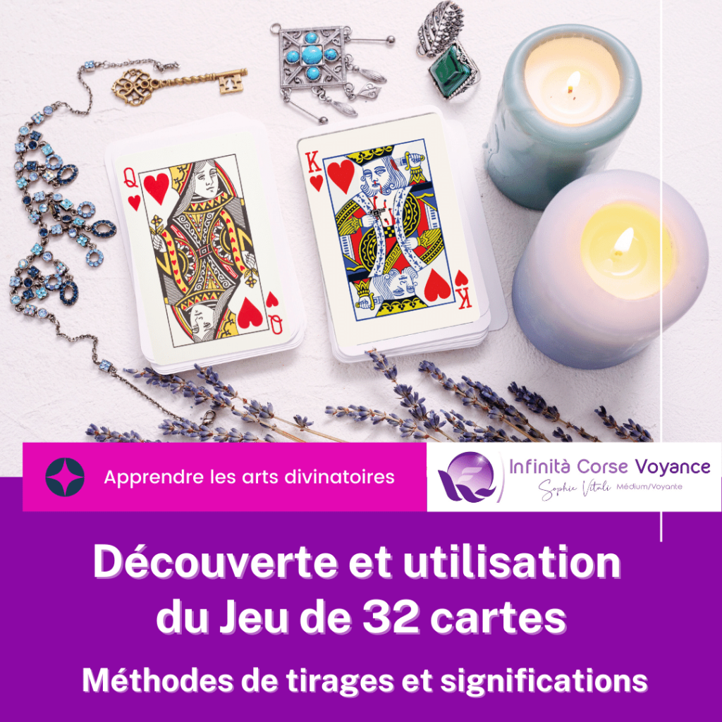 Voyance avec le Jeu de 32 Cartes -Tirages et significations de chaque carte pour lire l'avenir