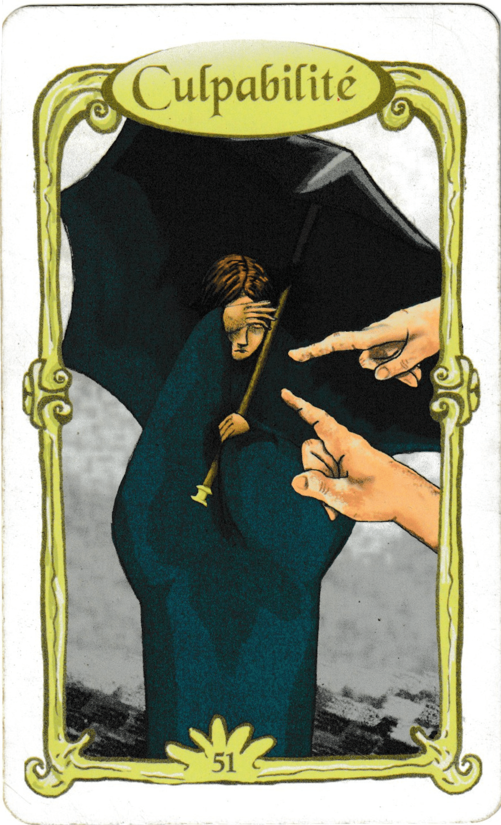 Oracle des Miroirs : la carte Culpabilité - Signification et interprétation complète