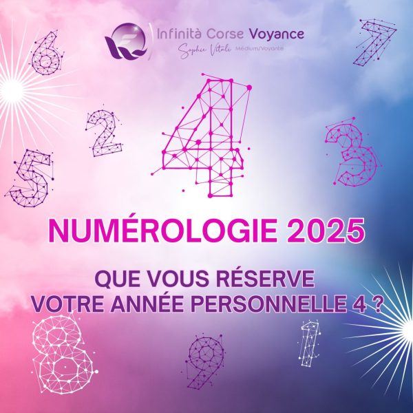 Année personnelle 4 en numérologie 2025 : amour, travail, argent, santé et spiritualité