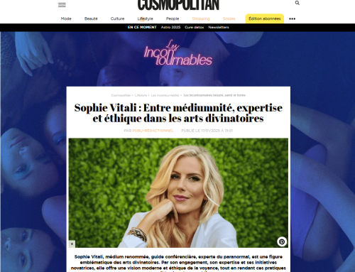 Sophie Vitali mise à l’honneur sur Cosmopolitan : une référence dans les arts divinatoires