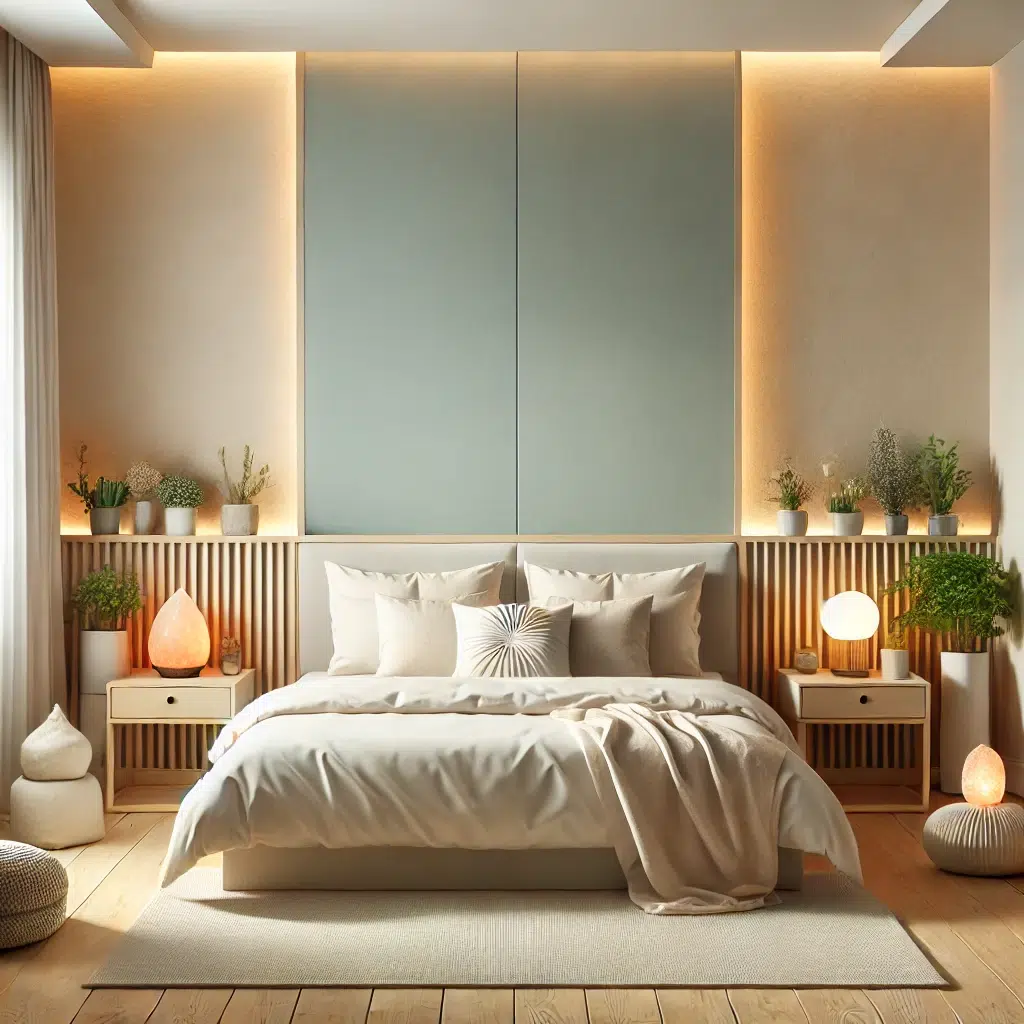 Une chambre Feng Shui propice au sommeil et à la détente