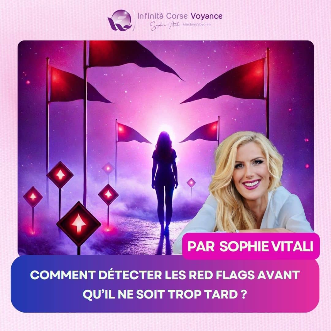 Relation amoureuse : comment détecter les Red Flags avant qu’il ne soit trop tard ? Par Sophie Vitali célèbre médium et love coach