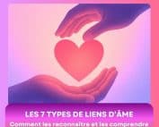 Illustration spirituelle représentant deux mains protégeant un cœur, symbole des 7 types de liens d’âme, pour les reconnaître et les comprendre selon le blog de voyance de Sophie Vitali