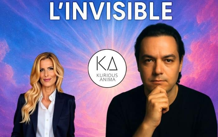 Affiche de l’émission Messages de l’invisible avec Gwenaël Letourneur, médium spirit, et Sophie Vitali, présentée sur la chaîne Kurious Anima