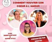 Visuel de l’émission “Aimer après la mort : comment rouvrir son cœur à l’amour” avec Didier Santiago, Sophie Vitali et Kristel sur la chaîne Kurious Anima.