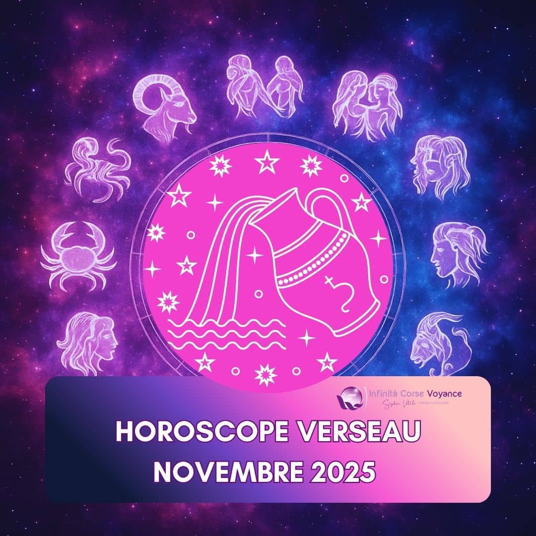 Illustration de l’horoscope Verseau novembre 2025 – amour, travail, argent, santé et spiritualité par décan
