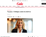 Sophie Vitali, médium et présidente de l’UPAD, photographiée à l’occasion de sa mise à l’honneur sur Gala.fr pour son engagement en faveur d’une voyance éthique, transparente et respectueuse des consultants en France.