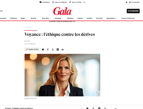 Sophie Vitali mise à l’honneur par Gala : la présidente de l’UPAD défend une voyance éthique et responsable