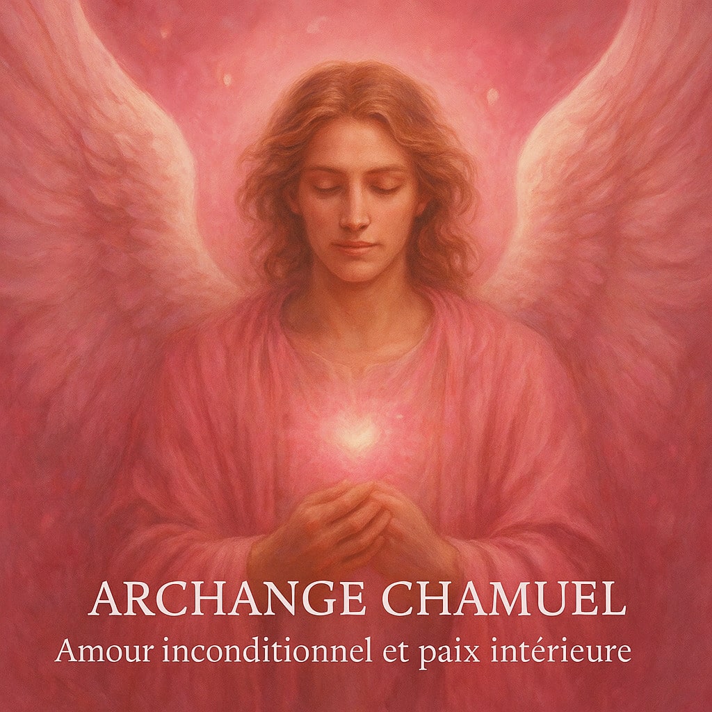 Illustration de l’archange Uriel rayonnant une lumière dorée, symbole de sagesse, clarté mentale et guidance spirituelle.