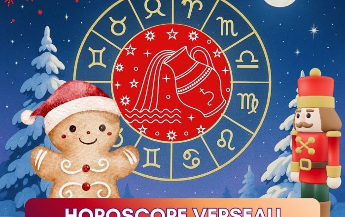 Visuel de l’horoscope Verseau décembre 2025 avec ambiance céleste et symboles astrologiques