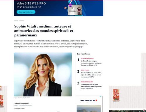 Voici.fr consacre un article à Sophie Vitali, figure de l’ésotérisme français