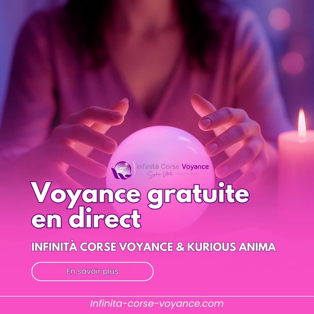 Consultation de voyance gratuite en direct par téléphone avec Sophie Vitali et les voyants d’Infinità Corse Voyance sur Kurious Anima