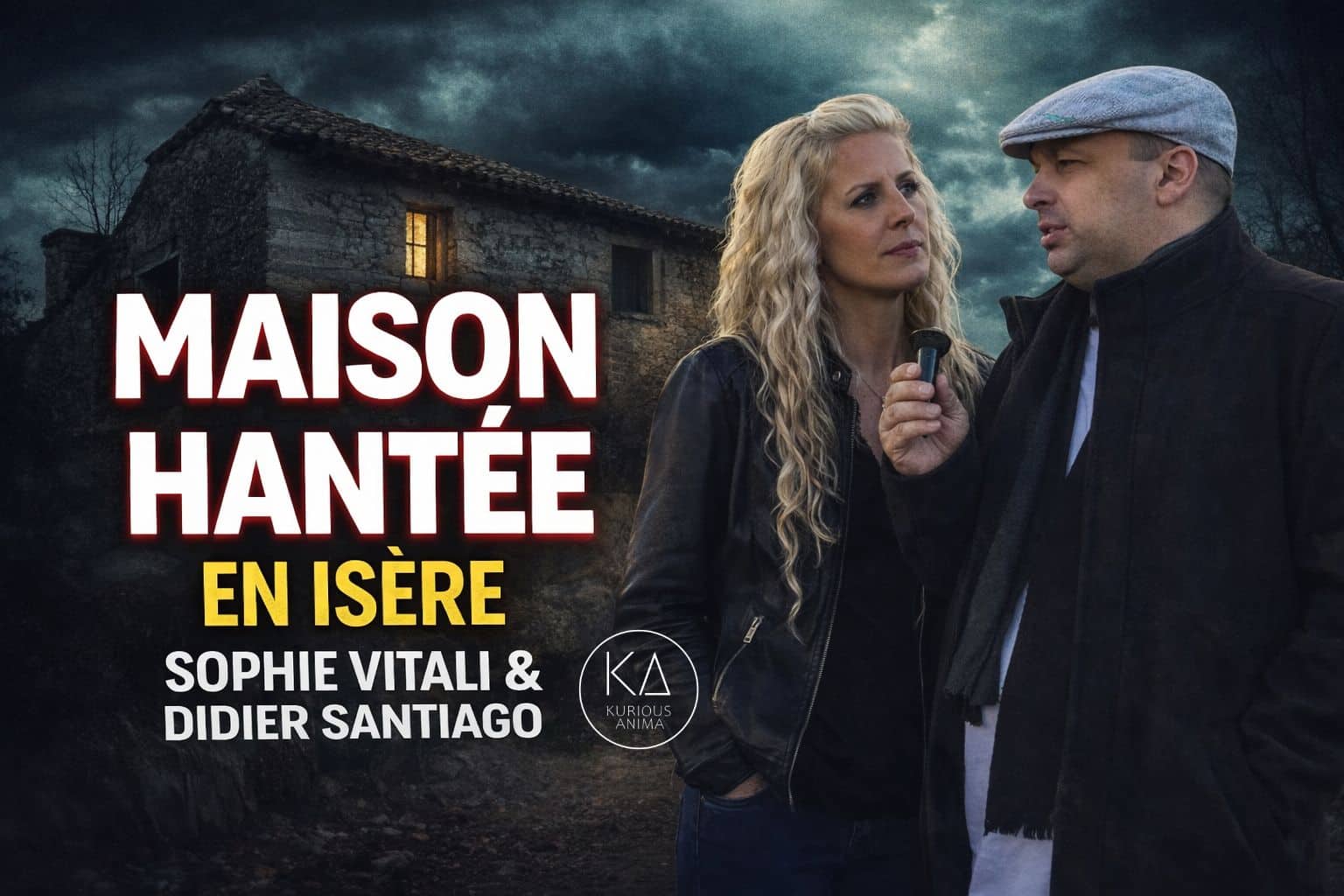 Sophie Vitali et Didier Santiago menant une enquête paranormale sur le thème des maisons hantées en Isère