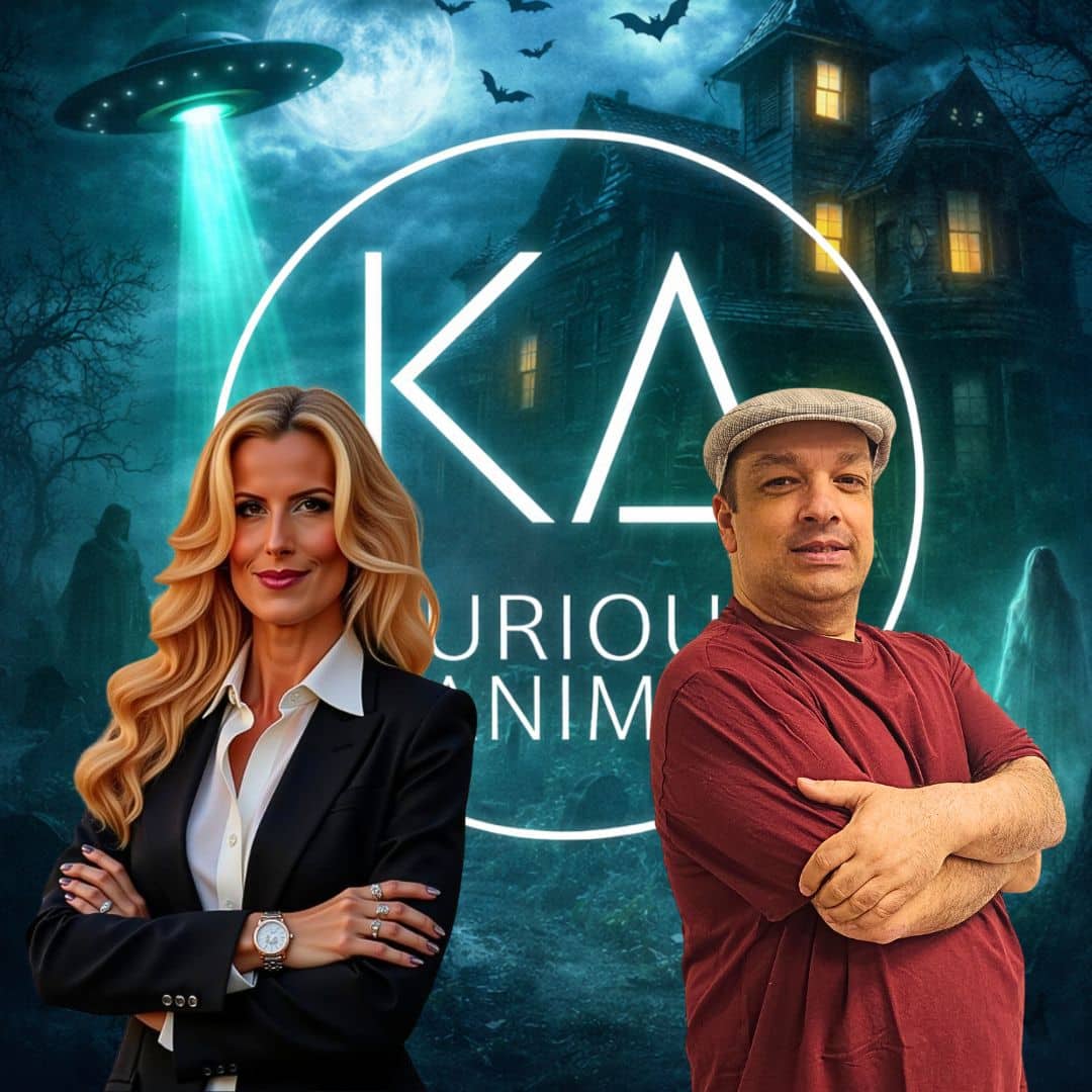 Sophie Vitali experte du paranormal et Didier Santiago ingénieur du son et vidéaste lors d’une enquête paranormale documentaire pour Kurious Anima