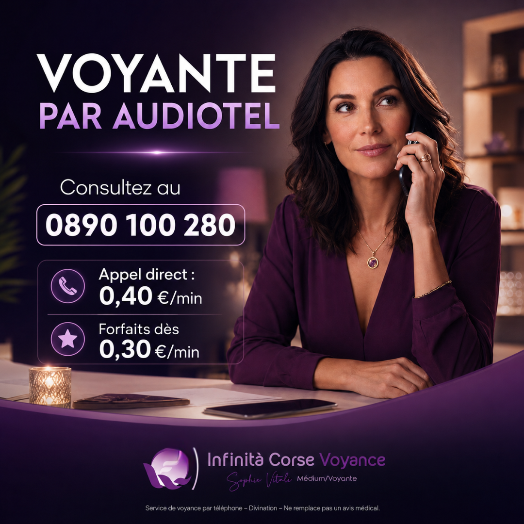 Voyante par audiotel à partir de 0.30 € la minute avec Sophie Vitali célèbre médium et voyante corse