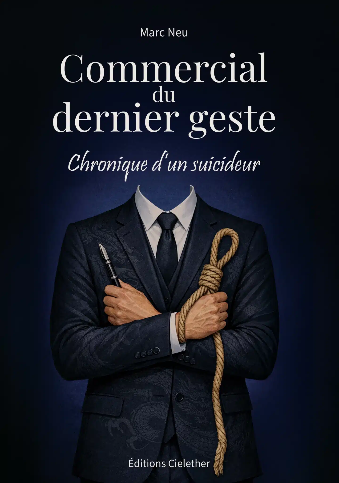 Couverture du roman Commercial du dernier geste – Chronique d’un suicideur de Marc Neu