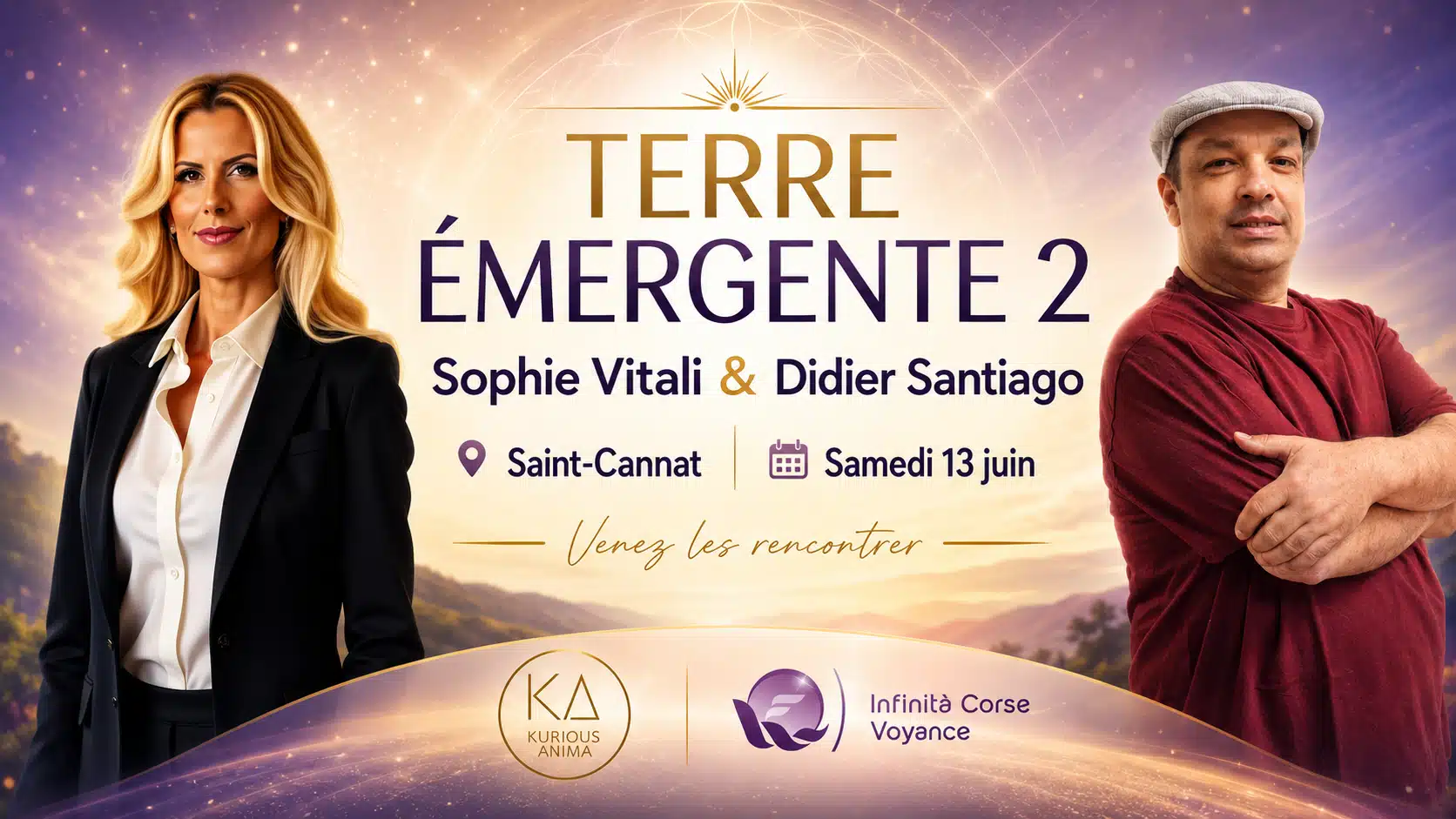 Sophie Vitali et Didier Santiago présents à Terre Émergente 2 à Saint-Cannat le samedi 13 juin 2026