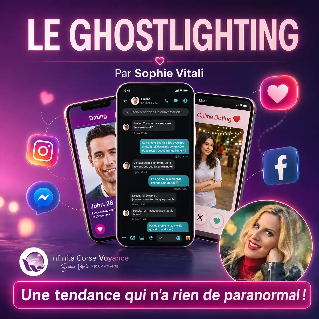 Ghostlighting définition : manipulation émotionnelle mêlant ghosting et gaslighting dans les relations numériques, par Sophie Vitali