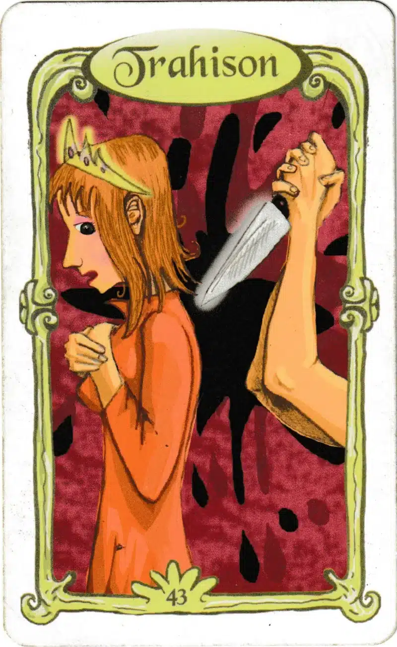 Carte Bouclier et Trahison de l’Oracle des Miroirs : signification de l’association