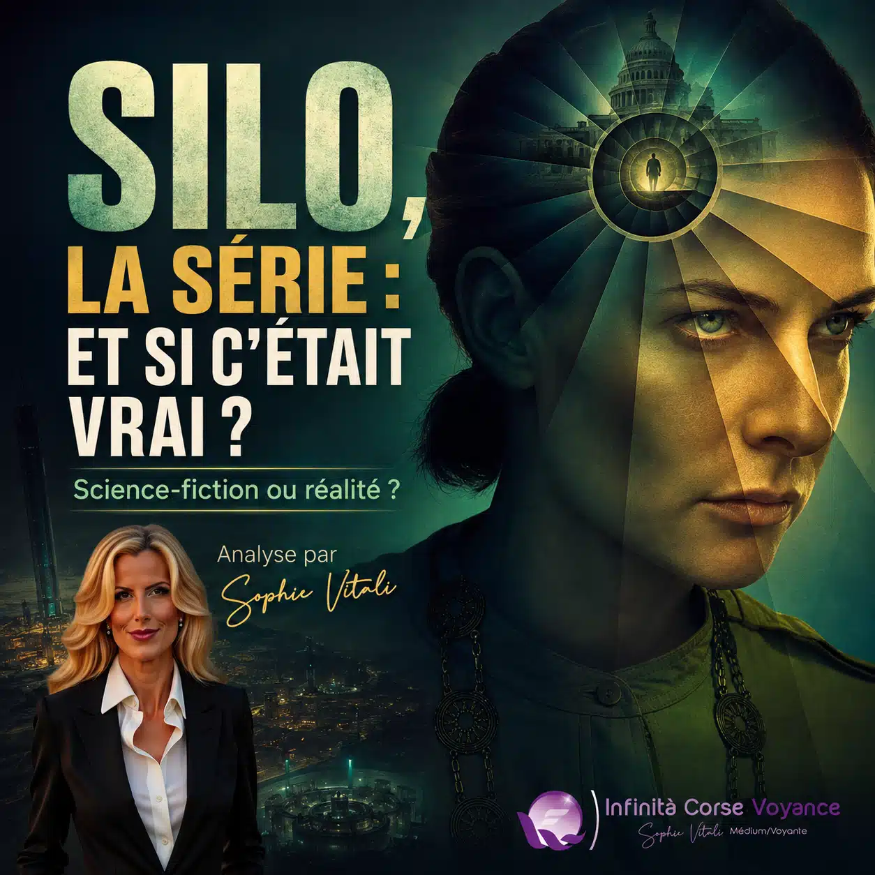 Affiche de la série Silo sur Apple TV avec Sophie Vitali, auteure d’une analyse sur la possibilité de vivre sous terre dans le futur.